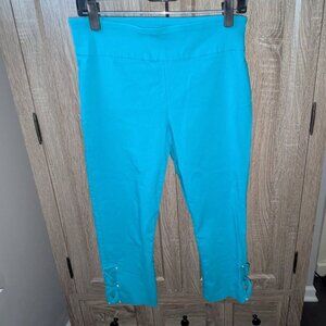 *3 FOR $9* Attyre Crop Capri Length Calf Cut Out Rhinestone Ankle Pull On Pants